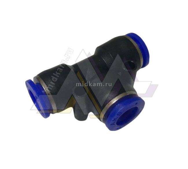 Фитинг соединительный для трубок Ф 8 мм (тройник) Ф8 на Камаз в наличии ...?